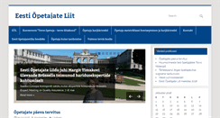 Desktop Screenshot of opetajateliit.ee